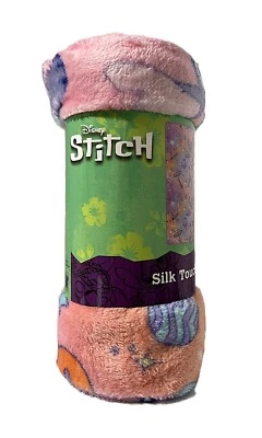 Disney Stitch Lilo and Stitch Silk Touch Throw Blanket Size 40 x 50” Guitar NEW - Image 1 of 4
