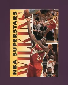 1993-94 Fleer NBA Superstars Atlanta Hawks Basketball Card #20 Dominique Wilkins - Picture 1 of 2