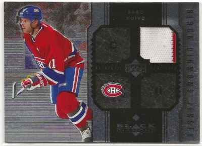2005 2005-06 Upper Deck Black Diamond Jerseys #JSK Saku Koivu Montreal Canadiens - Image 1 of 2
