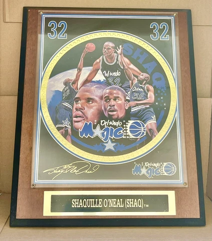 Shaquille O'Neal NBA Collectors Plaque Orlando Magic 1993 Shaq # Edition Sports Cover