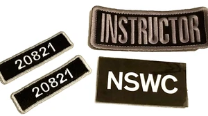 Lote De 4 Parches Nunca Usados Sin Paquete Instructor NSWC 20821 - Imagen 1 de 8