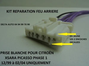 Kit di Riparazione Fascio Connettore Fanale Posteriore Citroën Xsara 1 Nuovo - Bild 1 von 3