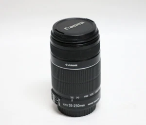Canon EF-S 55-250mm F4-5.6 IS II Zoom Lens with UV filter - Picture 1 of 5