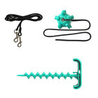 Large Chew Toy Set & Spiral Ground Anchor: Perfect for Outside Walks & Beach