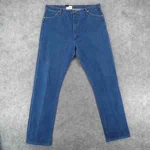 Vintage Wrangler 13MWZ Jeans Men 42x36 Cowboy Cut Blue Western Rodeo Cowboy USA - Picture 1 of 17
