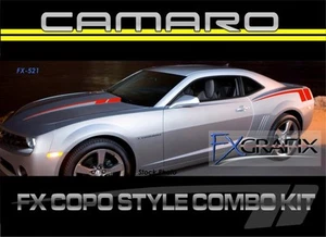 2010 - 2013 Camaro COPO Style Body Hockey & Hood Spears Stripe Dealer Quality - Picture 1 of 5