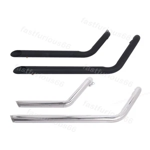 For Honda Shadow 1100 VT1100C 1987-1996 Whole Exhaust System Black Muffler Pipe - Picture 1 of 10