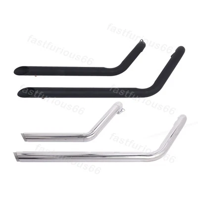 For Honda Shadow 1100 VT1100C 1987-1996 Whole Exhaust System Black Muffler Pipe - Image 1 of 4