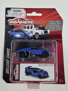 Majorette Deluxe Cars Bugatti Chiron Pur Sport Blue diecast 1/64 - Picture 1 of 2