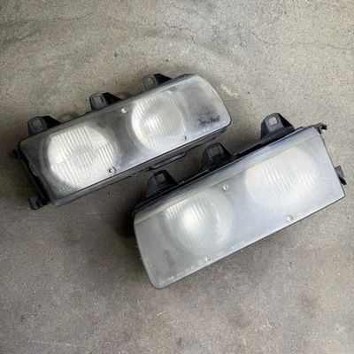 OEM BMW E36 Headlight Set Pair Left Right Plastic Lenses US 92-99’ E36 M3 325 - Image 1 of 4