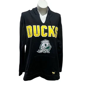 Sudadera con capucha negra para mujer Oregon Ducks talla L manga larga ropa deportiva informal - Imagen 1 de 10
