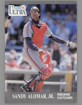 1991 Ultra #105 Sandy Alomar, Jr. Cleveland Indians Baseball - Image 1 of 2