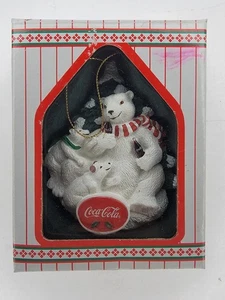 Ornamento Vintage Coca Cola Orsi 1995 Collezione Heritage #75013 Sempre Famiglia - Foto 1 di 6