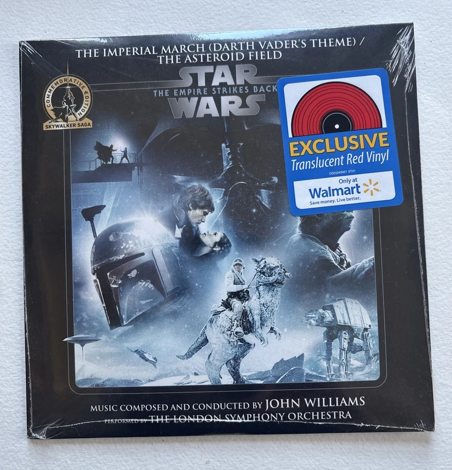 Star Wars The Empire Strikes Back Imperial March Walmart Exclusive Red Vinyl 7” Foto 1 de 1