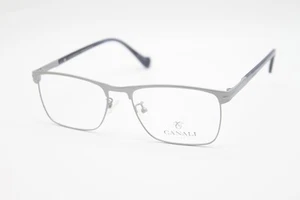 NEW CANALI CO606A C03 SILVER BLUE AUTHENTIC EYEGLASSES 55-17 - Picture 1 of 4