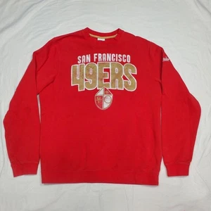 Nike San Francisco 49ers Red Team Long Sleeve Crewneck Sweatshirt Mens Size M - Picture 1 of 11