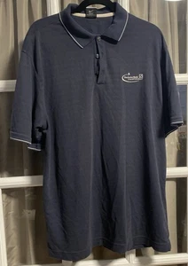 Nike Golf Dri-Fit Deutsche Bank Championship TPC Mass. XL Blue Polo Used - Picture 1 of 9