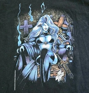 Camiseta de colección de los 90 Dama Muerte Marvel Comics puntada única talla grande - Imagen 1 de 11