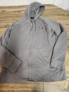 Felpa con cappuccio uomo Nike grigia full zip taglia L large CA805553 - Foto 1 di 6