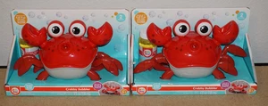 2x Play Day Walking Crab Crabby Bubbler w/ Bubble Solution Bubble Machine - Picture 1 of 5