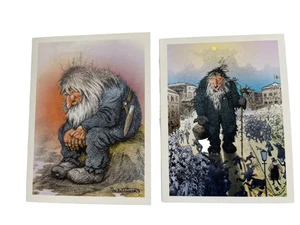 Theodor Kittelsen Norwegian Pictorial Troll New Gift Cards With Envelopes 1995 - Picture 1 of 6