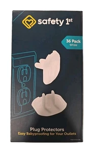 Paquete de 36 protectores de enchufe Safety First fácil a prueba de bebés para tus tomas de corriente  - Imagen 1 de 3