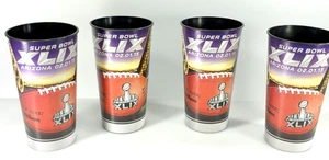 2015 Super Bowl XLIX Lot of 4 Collectible Stadium Cups 32oz - Bild 1 von 12