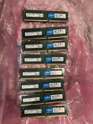 Micron 32GB DDR4-2666 ECC Server Memory MTA36ASF4G72PZ-2G6D - Image 1 of 4