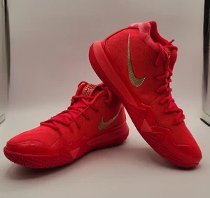 Nike Kyrie 4 NBA SZ 10.5 Red Carpet Red All Star Orbit Metallic Gold 943806-602 - Picture 1 of 23