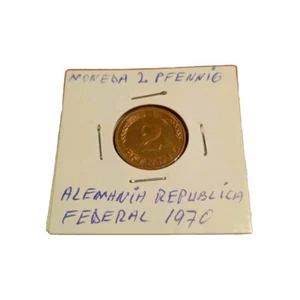 Moneda 2 Pfening 1970 Alemania Federal - Imagen 1 de 2