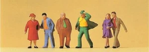 Preiser 14124 HO Scale Pedestrians -- Passers-By pkg(6) - Picture 1 of 4