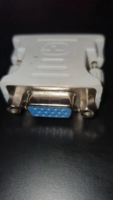 DVI Adapter DVI-I 24 + 4 pin to VGA SVGA Female HD15 Old PC or Monitor Convertor - Image 1 of 2