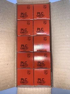 (10) Philips PL-C 13W/27 13 Watt 2 Pin Compact Fluorescent Lamps Bulbs G24d-1 - Picture 1 of 8