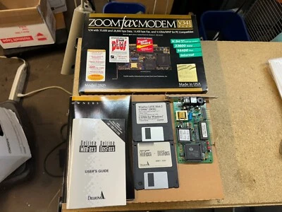 Zoom 2805 Fax Modem V.341 Plus Original Box w/ User Guide & Software - Image 1 of 4