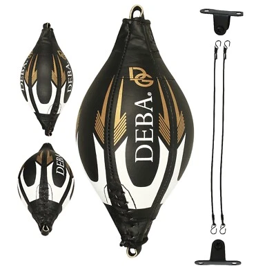 Deba Doppelendball Leder Boxbirne Punchingball Speedball  mit Zubehör DE - Bild 1 von 4