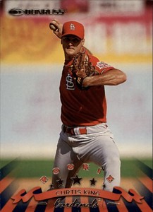 1998 Donruss St. Louis Cardinals Baseball Card #259 Curtis King RC