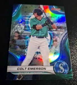2024 BOWMANS BEST REFRACTOR SP #TP-22 COLT EMERSON SEATTLE MARINERS NRMT-MT!! - Picture 1 of 2
