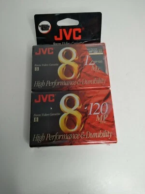 JVC 8mm Video Cassette 120  MP High Performance & Durability Sealed 2 Pack - Image 1 of 4