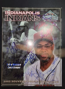 2003 Indianapolis Indians Triple-A Brewers Autographed Program w/21 Autographs - Picture 1 of 1