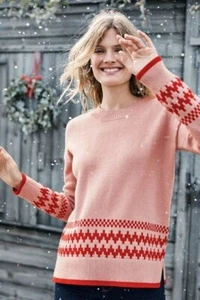 Boden Theodora Sweater Fair Isle Wool/Alpaca K0160 SIZE SMALL BRAND NEW J6