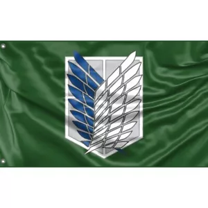 Attack on Titan Survey Corps Flagge | Fahne Unikales Design 90x150Herg. in EU - Bild 1 von 5