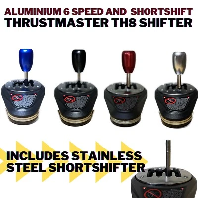 Thrustmaster TH8A & TH8RS Short Shifter and aluminium 6 speed gear Knob - Image 1 of 2