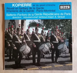BATTERIE FANFARE GARDE REPUBLICAINE PARIS Kopierre, Paris-Montreal 7" EP DECCA - Picture 1 of 2