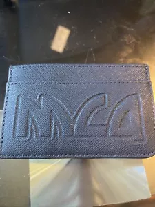 MCQ by Alexander Mcqueen Blue Leather Embossed Cardholder Wallet. - Imagen 1 de 6