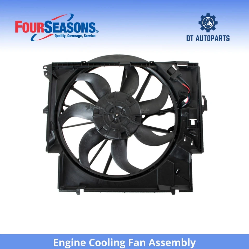 Conjunto de ventilador de refrigeración del motor BMW 335i 2007-2013 4 estaciones 2008 2009 2010 2011 Foto 1 de 4