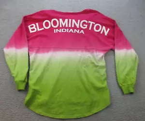 Bloomington Indiana Shirt Womens Medium NCAA Puff Print Spell Out IU - Picture 1 of 10