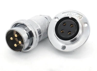 GX30 4 5 6 7 8pin Aviation Plug + Socket Cable Connector panel mount Male Female - Image 1 of 4