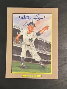 Whitey Ford Hand Signed Baseball Perez-Steele Great Moments LE /5000 - Picture 1 of 3