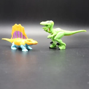 Fisher-Price Imaginext Shreds Raptor & Spiny Dimetrodon Dinosaurs Toy Figures - Picture 1 of 16