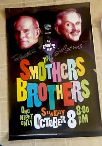 Smothers Brothers Signed Comedy Concert Poster Monterey Golden State Theatre - Picture 1 of 12